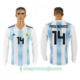 Argentina Dres Mascherano 14 Domaći Svjetsko prvenstvo 2018 Dugim Rukavima